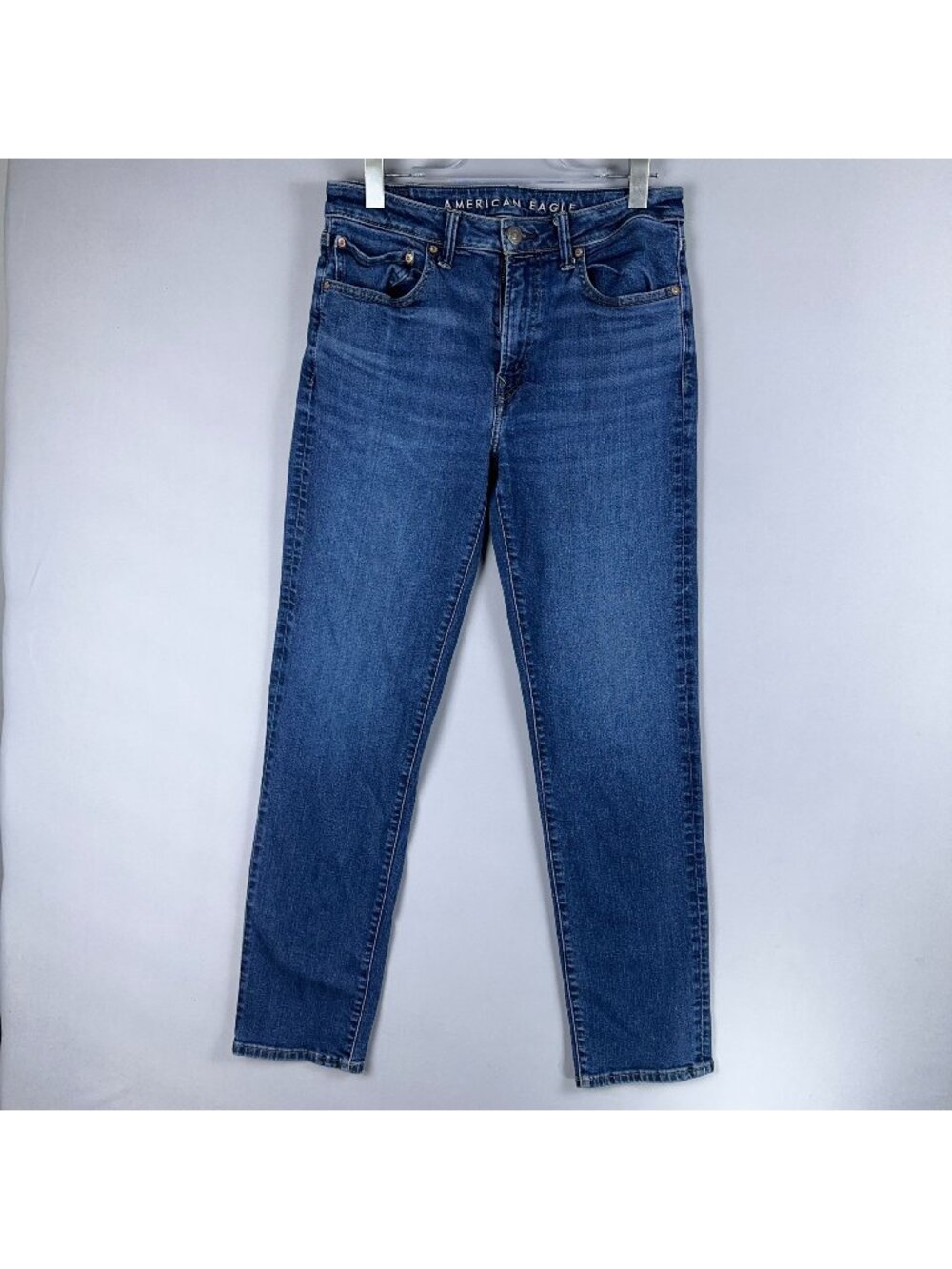 American Eagle Jeans Athletic Straight Leg AirFlex+ Mens Size 32x34 Medium Wash